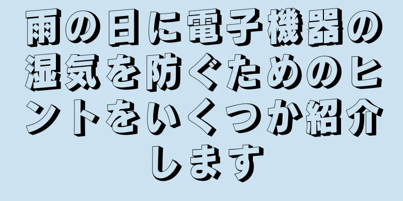 雨の日に電子機器の湿気を防ぐためのヒントをいくつか紹介します