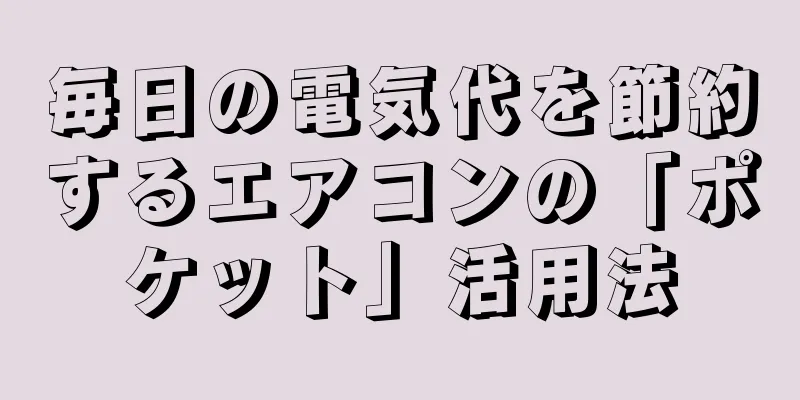 毎日の電気代を節約するエアコンの「ポケット」活用法