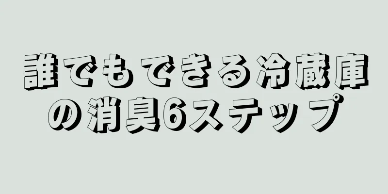 誰でもできる冷蔵庫の消臭6ステップ