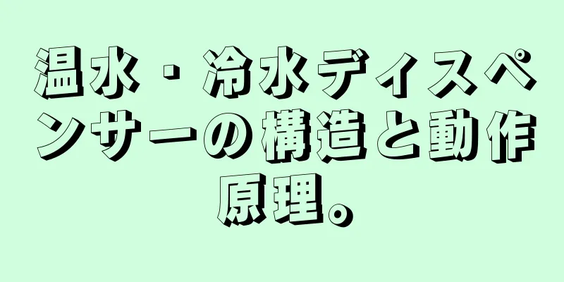 温水・冷水ディスペンサーの構造と動作原理。
