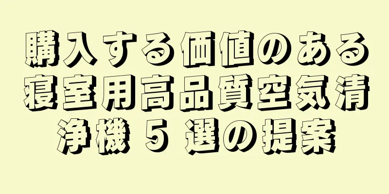 購入する価値のある寝室用高品質空気清浄機 5 選の提案