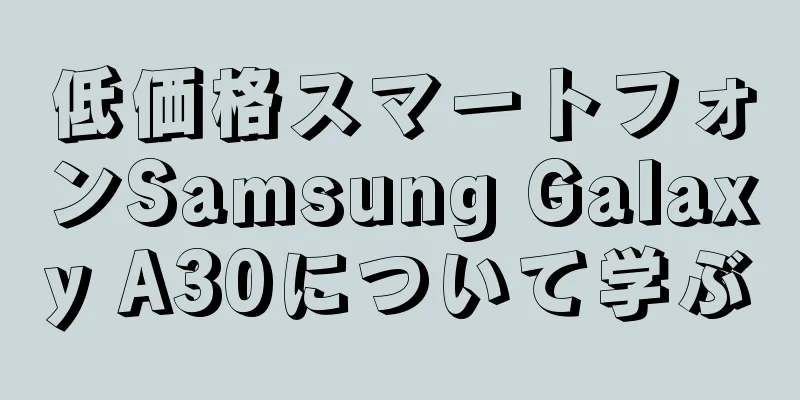 低価格スマートフォンSamsung Galaxy A30について学ぶ