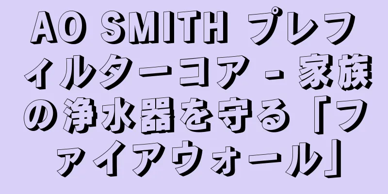 AO SMITH プレフィルターコア - 家族の浄水器を守る「ファイアウォール」