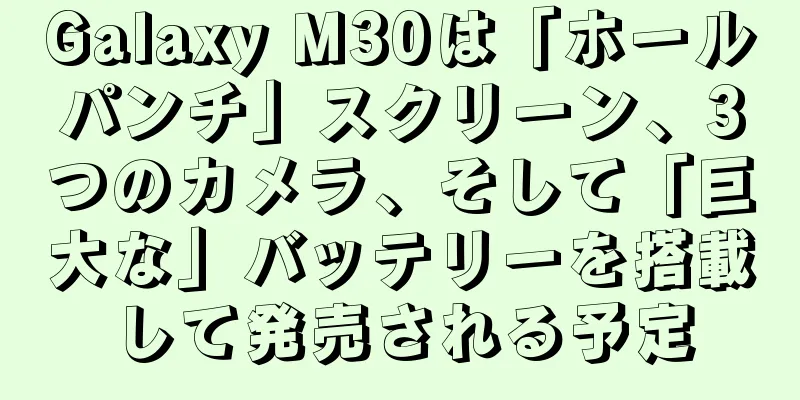 Galaxy M30は「ホールパンチ」スクリーン、3つのカメラ、そして「巨大な」バッテリーを搭載して発売される予定