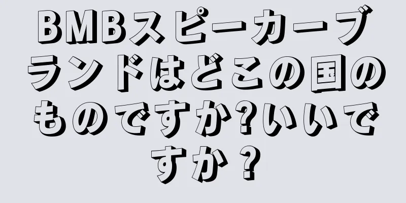 BMBスピーカーブランドはどこの国のものですか?いいですか？