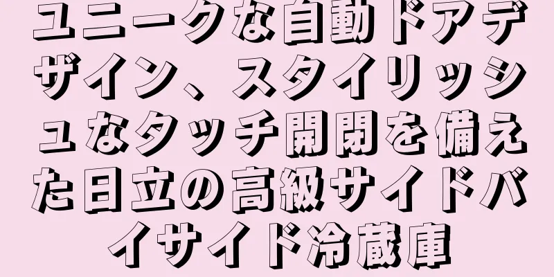 ユニークな自動ドアデザイン、スタイリッシュなタッチ開閉を備えた日立の高級サイドバイサイド冷蔵庫