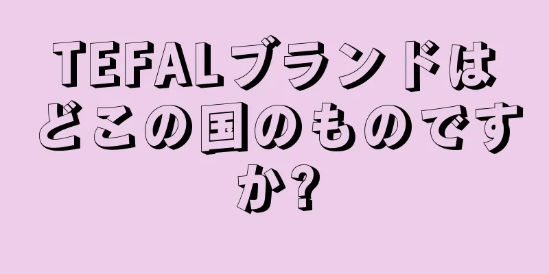 TEFALブランドはどこの国のものですか?
