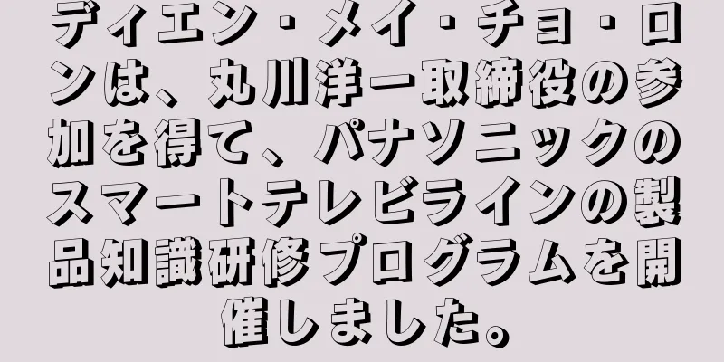 ディエン・メイ・チョ・ロンは、丸川洋一取締役の参加を得て、パナソニックのスマートテレビラインの製品知識研修プログラムを開催しました。