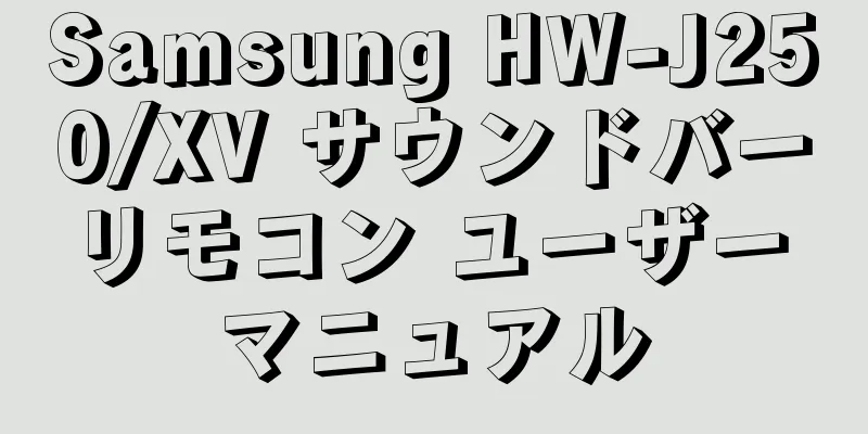 Samsung HW-J250/XV サウンドバー リモコン ユーザー マニュアル