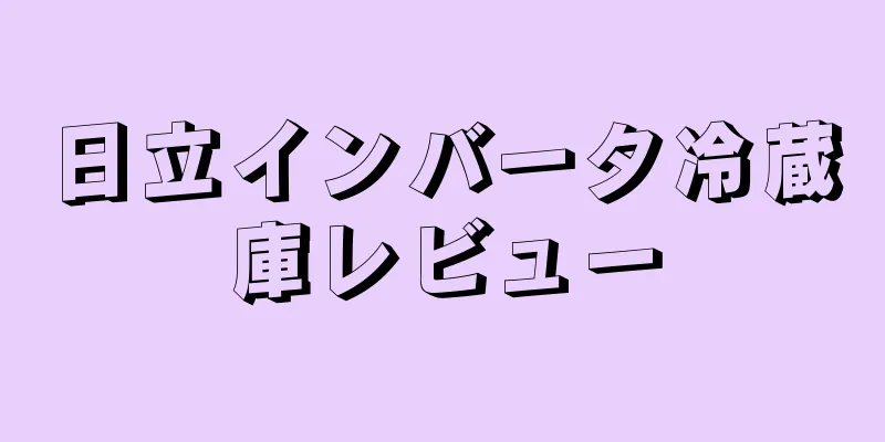 日立インバータ冷蔵庫レビュー